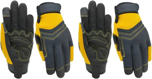 Vista 32 de Guantes de jardinería a prueba de espinas y resistentes a pinchazos con agarre, guante de jardín para mujer, regalos de cuero para trabajo