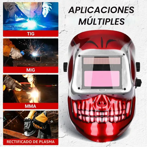 Vista 2 de Welding Helmet Auto Darkening: DEKORPO True Color Solar Powered Auto Darkening Welding Welder Mask Hood Helmets