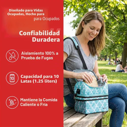 Vista 8 de dbest products - Nevera tipo lonchera y carrito inteligente ultra compacta, con aislamiento, para mujer y hombre, accesorios de campamento