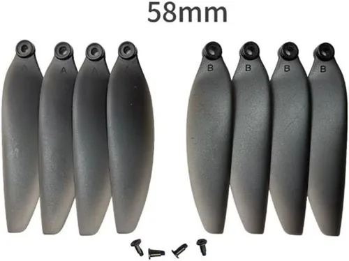 Vista 4 de 58 66mm Folding Propeller for E88 E88PRO E88MAX Z908MAX Z9 S3 M8 RG101 A13 K918 Control Drone Quadcopter Spare Blade(1)