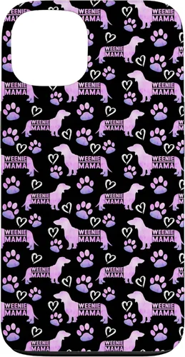 Vista 7 de Dachshund Mom Weenie Mama Weiner Dog - Funda de regalo para iPhone 16, color rosa