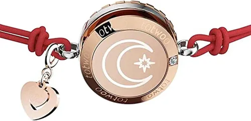 Vista 3 de LTQUS Pulsera parejas de larga distancia táctil bluetooth conexión damas y hombres regalo joyería conjunto (2 piezas)