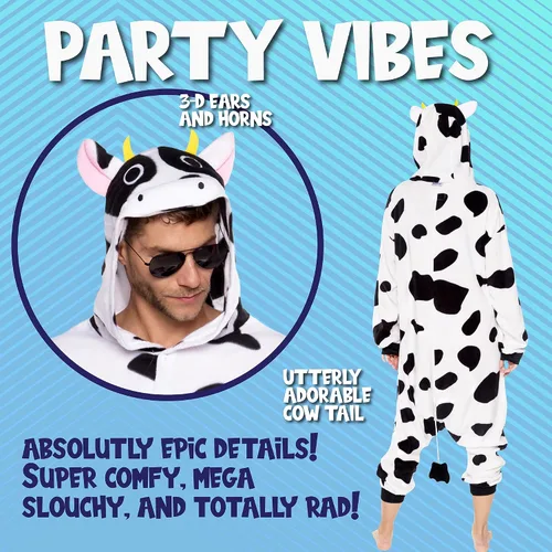 Vista 2 de Funziez! - Disfraz de Halloween para adultos, disfraz de animales y criaturas marinas, mameluco afelpado para cosplay, para mujeres y hombres