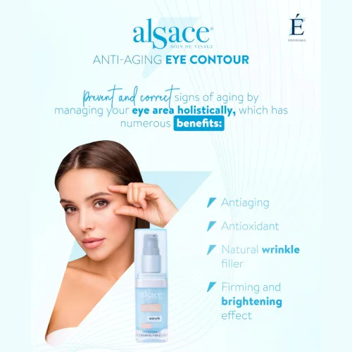 Vista 4 de EPIDERMIQUE - Contorno de ojos antienvejecimiento Alsace Crema hidratante para ojos con bioactivos, vitamina C y ácido hialurónico para arrugas