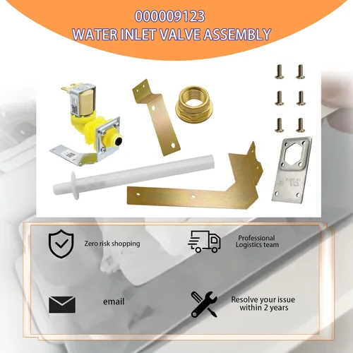 Vista 6 de 000009123 000008483 33129026 IH9123 Máquina de hielo Ensamblaje de válvula de entrada de agua (OEM)120V 60Hz 5W para piezas de máquina de hielo