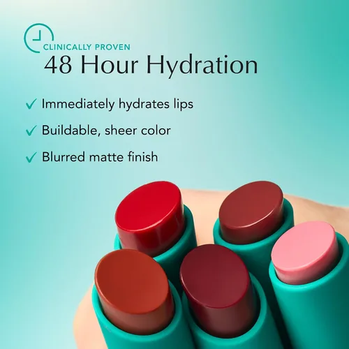 Vista 2 de Thrive Causemetics Sheer Strength - Bálsamo labial suave y difuminado, maquillaje diario esencial para mujeres, bálsamo labial ligero y cremoso