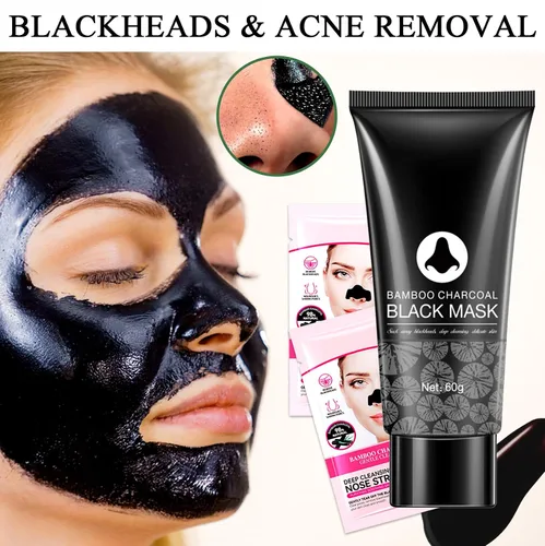 Vista 7 de Máscara facial removedor de puntos negros, mascarilla removedora de cabeza negra de limpieza profunda para la nariz, máscara facial removedor