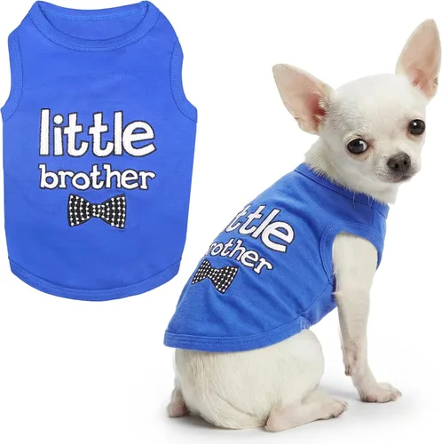 Vista 19 de Parisian Pet - Camiseta para perros y gatos, con texto en inglés Daddy's Girl, 2XS
