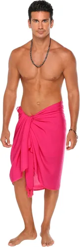 Vista 5 de 1 World Sarongs Pareo para hombre con motivo tradicional Negro