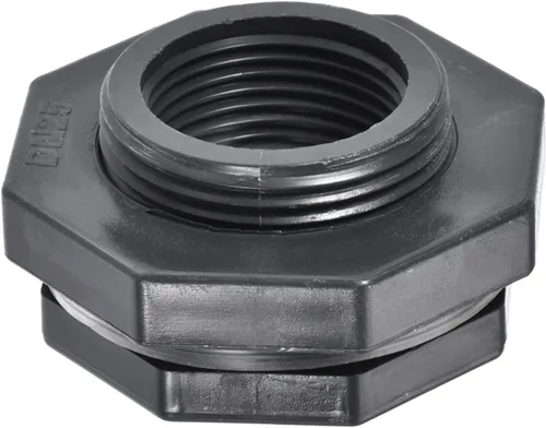 Vista 9 de M METERXITY Paquete de 2 accesorios de mamparo de PVC – Conector de tanque de agua de doble rosca, con junta de silicona, para acuarios