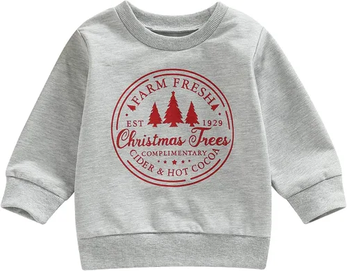 Vista 8 de fhutpw Sudadera de manga larga con estampado de letras para bebés, niños y niñas, ropa de otoño Tías Bestie- Negro