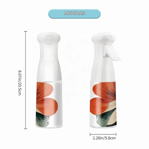 Vista 5 de Botella de espray para el cabello, atomizador de agua continuo vacío para peinar el cabello, limpieza, plantas, nebulización y cuidado de la piel