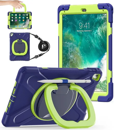 Vista 11 de BATYUE Funda para iPad de 6ª generación de 9.7 pulgadas 2018, iPad 5ª generación 2017, iPad Air 2/iPad Pro de 9.7 pulgadas, funda protectora a