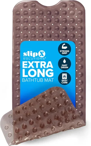 Vista 14 de SlipX Solutions - Alfombrilla extra larga y de agarre fuerte para bañera y ducha, para ancianos y niños, de 39 x 16 pulgadas, antideslizante