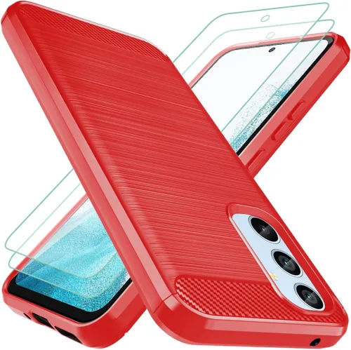 Vista 8 de Osophter Funda para Samsung Galaxy A54 5G, Samsung A54 5G Funda de absorción de golpes Flexible TPU Caucho Protector de teléfono celular (negro)