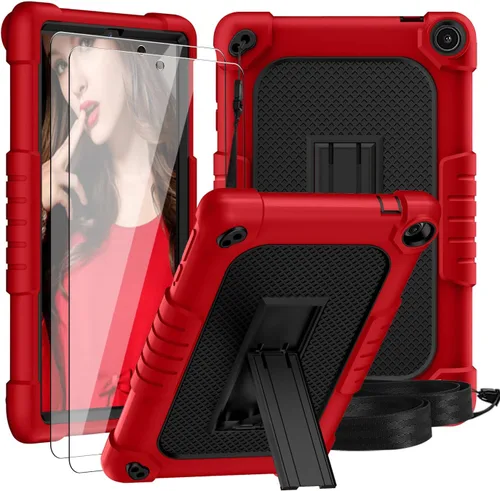 Vista 8 de Mignova para Walmart Onn 8 8 "Gen 3 Tablet Case Kids Girls Friendly Case Construido en Kickstand Correa de hombro y Onn 8 Tablet Protector