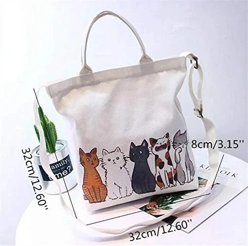 Vista 2 de Bolso de mano para mujer, diseño de gatos de la suerte