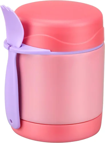 Vista 16 de Howeemo Termo para sopa de 10 oz para alimentos calientes para niños, tarro de almuerzo para niños con cuchara, contenedores aislados, a prueba