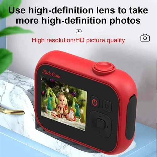 Vista 7 de SLuB Cámara para niños, juguetes de cámara para niños, mini cámara digital para niños, cámaras de juguete para niños y niñas, con tarjeta SD 32G