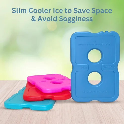 Vista 2 de GURIN Reusable Ice Packs for Lunch Box/Coolers, Bag, or Backpack Coolers - Cold Up to 8-12 Hours Long Lasting for Camping Picnic, Outdoor