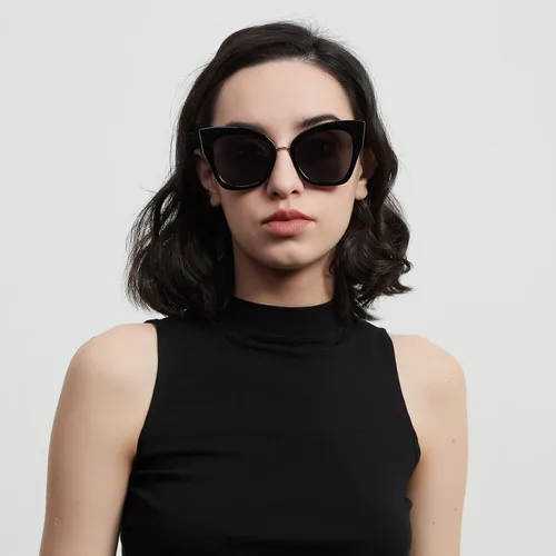Vista 3 de mosanana Gafas de sol de ojo de gato de moda para mujer estilo fresco Duffy