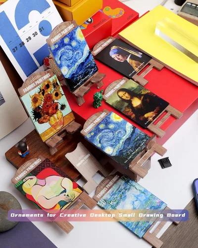 Vista 5 de Bonito y artístico soporte para teléfono celular para escritorio, soporte multifuncional para teléfonos, iPads, interruptor, Kindle y consolas