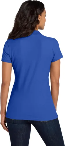 Vista 4 de Port Authority Polo Core Classic Piqué para mujer True Royal