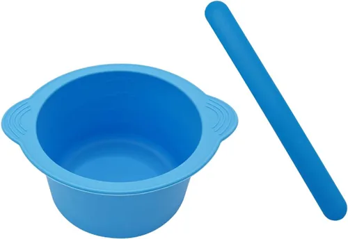 Vista 10 de KVZVK Cuenco de Cera de Silicona Antiadherente Recipiente Forro para Depilación con Espátula de Cera (Rosa)