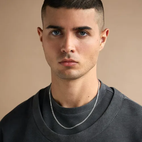 Vista 5 de PAVOI Italian Solid 925 Sterling Silver, 22K Gold Plated Chain Necklaces Snake, Square Box, Cable, Super Flex Curb, Miami Cuban and Rope