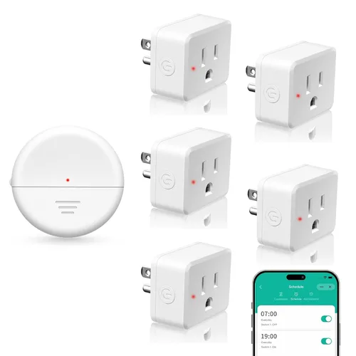 Vista 29 de NineLeaf - Enchufe de salida de control remoto, interruptor de luz de encendido y apagado inalámbrico desmontable 500FT Light Plug Decorator