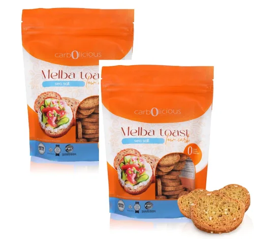 Vista 6 de Tostada Melba baja en carbohidratos (cebolla y ajo) 4 oz.