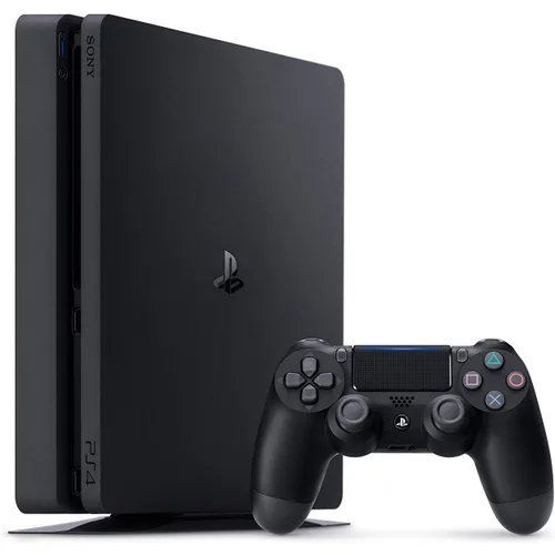 Vista 4 de Sony PlayStation 4 Slim Gaming Console 1 TB Core-Jet Black (CUH-2215B) MLB The Show 19 Standard Edition Video Game