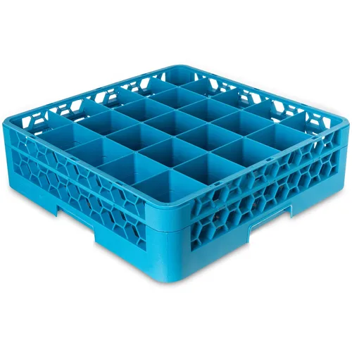Vista 16 de Carlisle FoodService Products Opticlean - Estante de vidrio con 25 compartimentos con 1 extensor, azul, 5.56 pulgadas