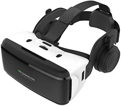 Vista 4 de VR Headset Metaverse and Games with Hand Remote for iPhone and Android Phone with Earphones HeadsetEarphones with Remote
