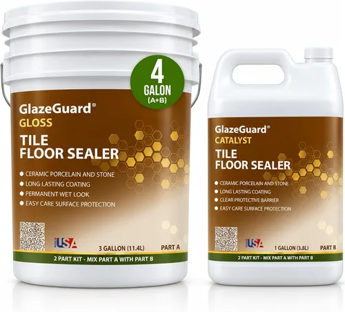 Vista 16 de CoverTec GlazeGuard Sellador de azulejos y lechadas de alto brillo 2 partes A+B 1 galón