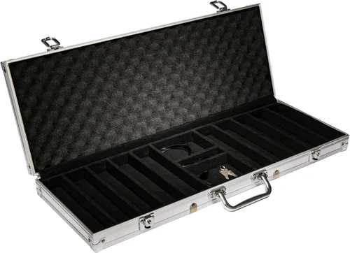 Vista 6 de Set de 500 fichas de póker Monte Carlo 3-Tone de 14 gramos con caja de aluminio de Brybelly
