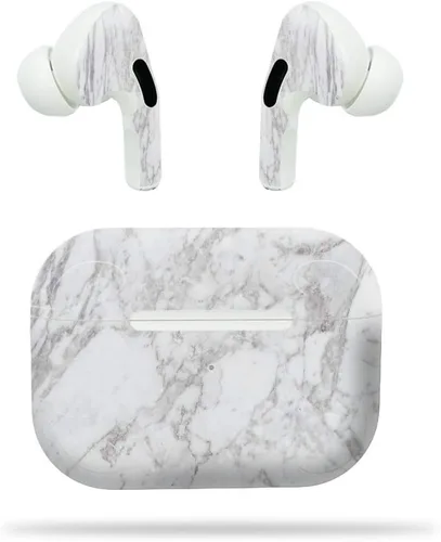 Vista 9 de MightySkins - Compatible con Apple Airpods Pro - Mármol ámbar Funda protectora de vinilo duradera y única Fácil de aplicar, quitar y cambiar