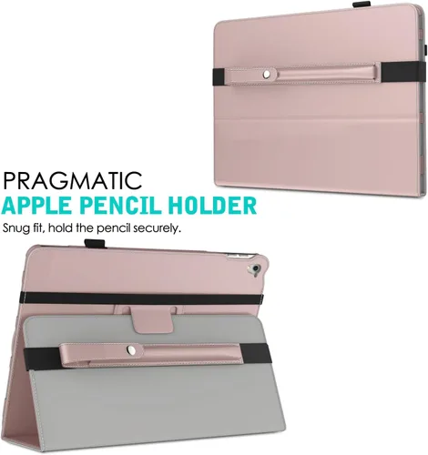 Vista 3 de MoKo Soporte para lápiz para Apple Pencil Pro, Apple Pencil de 1ª/2ª generación, iPencil (USB-C), Funda de cuero PU para lápiz de iPad con hebilla