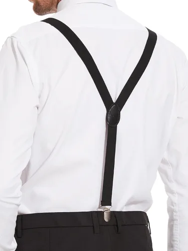 Vista 6 de habibee Color sólido para hombre en forma de Y con clips fuertes tirantes ajustables