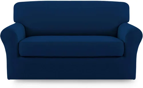 Vista 49 de Easy-Going - Funda elástica de microfibra de 2 piezas para sofá, funda suave de elastano, lavable, parte inferior elástica, protector para muebles