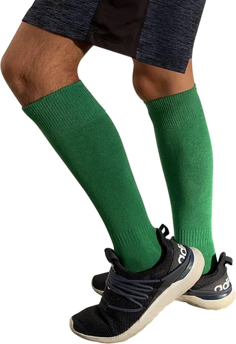 Vista 4 de COUVER Calcetines deportivos de béisbol de sóftbol de algodón acolchados hasta la rodilla, 1 par