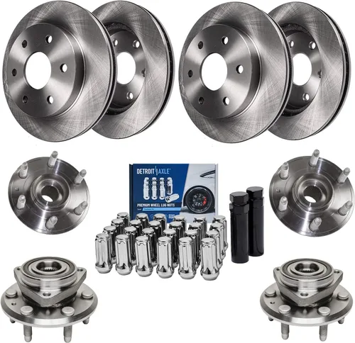 Vista 84 de Detroit Axle - Rotores de freno para Ford Mustang 2015 2016 2017 2018 2019 2020 2021 2022 2023 Rotores de freno de disco 2016 2017 2018 2019