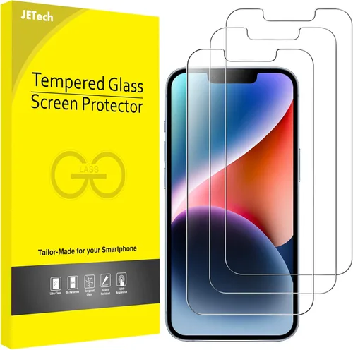 Vista 8 de JETech Protector de pantalla para iPhone SE 3/2 (edición 2022/2020), 4.7 pulgadas, película de vidrio templado, paquete de 3