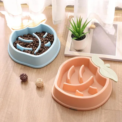 Vista 8 de Cuencos de alimentación lenta para perros con forma divertida, cuenco de alimentación interactivo para cachorros, respetuoso con el medio ambiente
