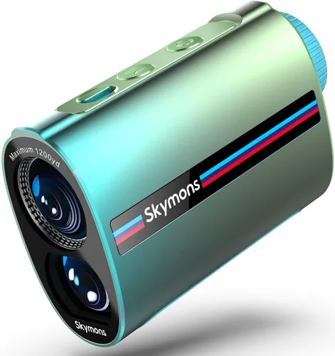 Vista 7 de Mini Metal Golf RangeFinder with Slope,1200Y Range Finder, 0.3s Flagpole Locking Vibration, 7X Magnification, 95%Transmission Lens,Flag Pole Lock