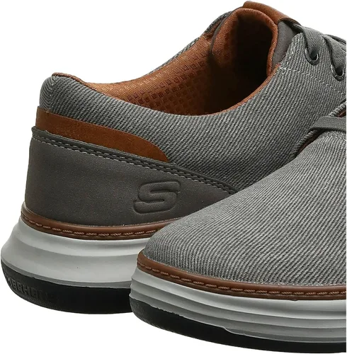 Vista 3 de Skechers de lona Moreno Oxford para hombre