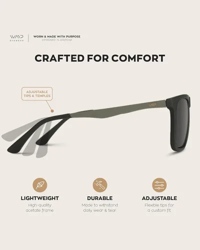 Vista 7 de WearMe Pro Gafas de sol polarizadas planas para hombre