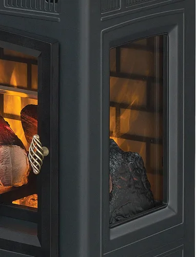Vista 6 de Duraflame DFI-5010 - Estufa infrarroja en 3D para chimenea eléctrica con control remoto