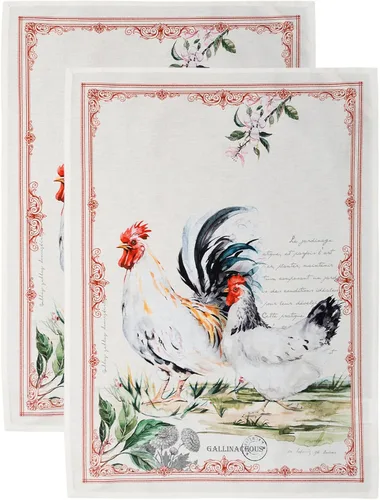 Vista 78 de Maison d' Hermine - Juego de 2 paños de cocina, multiusos, 100% de algodón, suave y absorbente, trapo de cocina, toalla de bar, Birdies On Wire