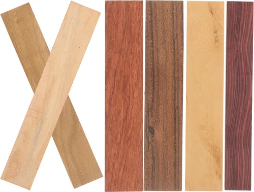 Vista 9 de 6 láminas de madera texturizada de repuesto para banco de jardín para manualidades y asientos al aire libre, tableros de madera sin terminar